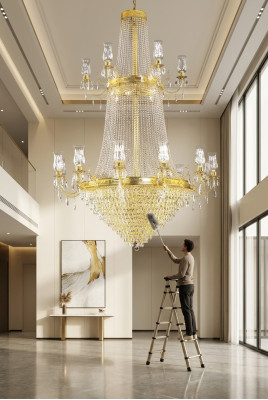 Karūšu lampa xxl apgaismojums kāpņu lampa krāšņums lukturi 160x260