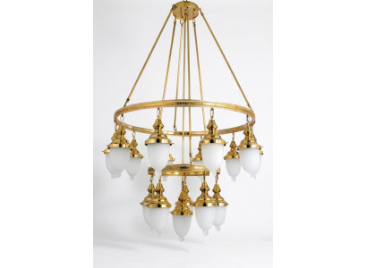 Gaisma Kronšūns lampa Kristāllampa griestu lampa Lukturi 100x220