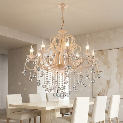 Antīkā stila lustra lampa Apaļa lampa Griestu lampa Lustra 88x100