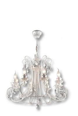 Karūnveida gaismeklis dzīvojamā istabā, lampa, griestu lampa, jauna, eleganta, luksusa mājā.