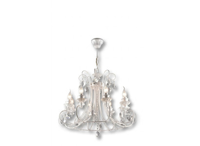 Karūnveida gaismeklis dzīvojamā istabā, lampa, griestu lampa, jauna, eleganta, luksusa mājā.