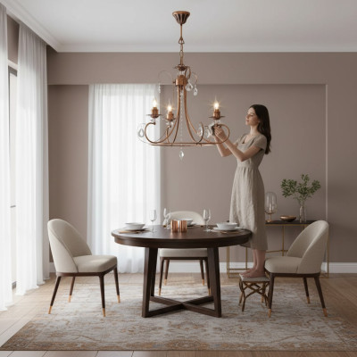 Lustrs Metāls Lampa Gaismas Lampas Griestu Lukturis Gaismeklis 60x70