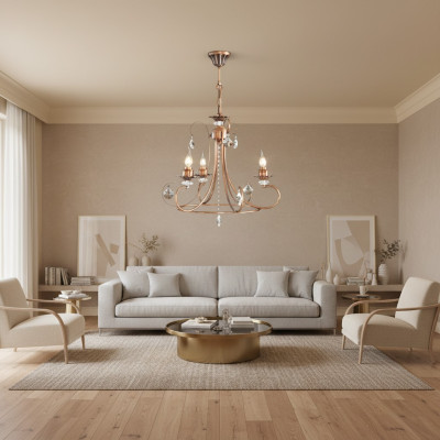 Lustrs Metāls Lampa Gaismas Lampas Griestu Lukturis Gaismeklis 60x70