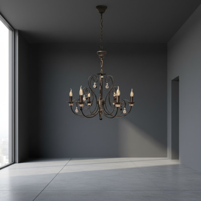 Lustrs dzīvojamajai istabai Kristāla lampa spoža jauna iekštelpu platība