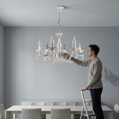 Gredzenlukturis Moderns pakaramais gaismeklis Griestu lampa Luksusa lustrs Kristāls