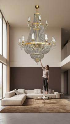 Spuldzes Gaismas lustra Gaisma Gaisma griestu lampa Lampa Kristālzvaigzne 160x285