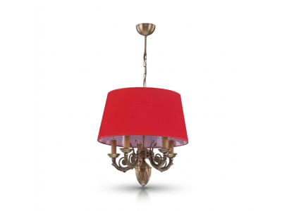 Karūns Klasiskie Gaismekļi Lampas Lampa Zelta 50x80 Sarkanā krāsā