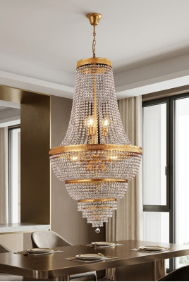 Gaisma Pakabes lampa Kroņlukturis Kristāllampa Griestu lampa Lampas 60x135