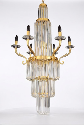 Kronšteins Moderne kābju lampa griestu lampa Luksusa zirneklis Foajē