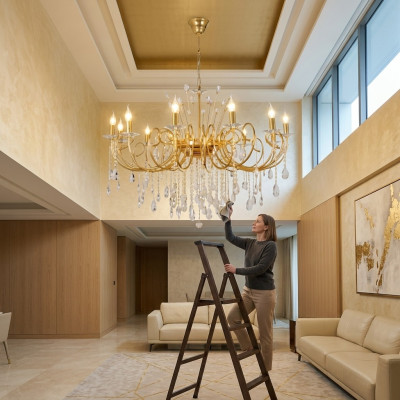 Spuldzes Lampa Gaismeklis Mēbeles Lampas Griestu lampas Griestu lampa Kroņlustrs