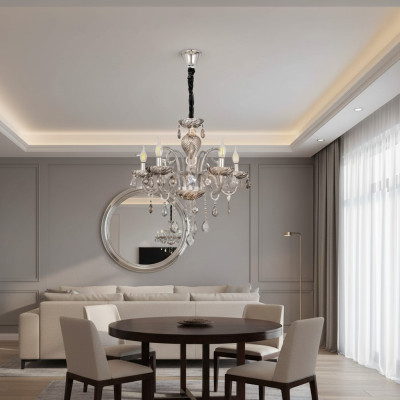 Gaismas kronis Moderna foajē Kraukšķis Griestu lampa Luksusa lustra 65x95