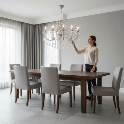Gaisma Krāsnis lampas Kristāllampa Griestu lampa Lampas 113x140