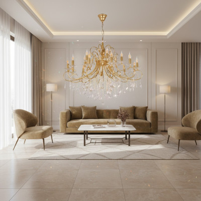 Lampas Karājas lampa Lustrs Kristāllampa Griestu lampa Lampas 105x115