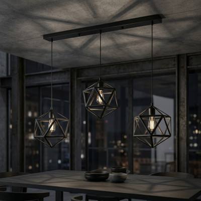 Gaisma segas laikmetīga stropu lampa luksusa melna lampa gaismaslīdzekļi dzīvojamā istabā