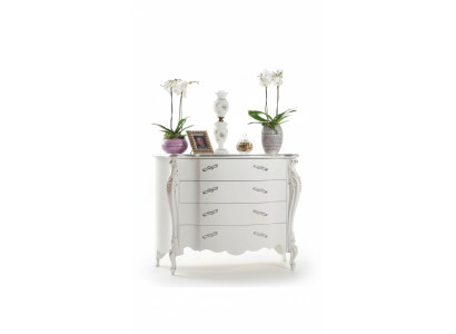 Komodas balts guļamistabas dizains klasika luksusa koka komoda Sideboard