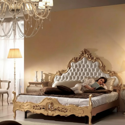 Gulta Apmatojums Dizains Luksusa dubultais Chesterfield 180x200 Viesnīcas gultas
