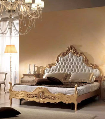 Gulta Apmatojums Dizains Luksusa dubultais Chesterfield 180x200 Viesnīcas gultas