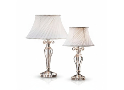 Klasiskā baltā galda lampa kroņu dizains kristāla grīdas lampa jauna