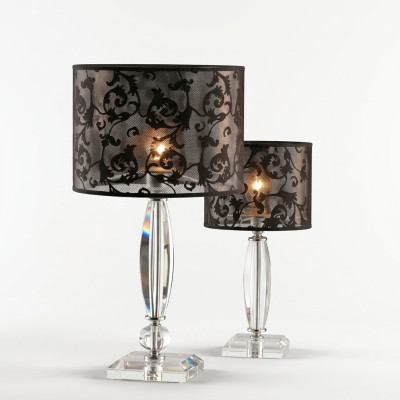 Galds lampa Antīkais stils Kroņlustra Galds Lampa Kristāla Lampas Lampa