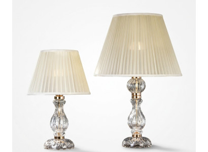 Balta caurspīdīga galds lamp Antik stils kroņluktur kristāla lampa.