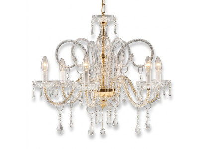 Luksusa griestu lampa Kronšandelis Kristāla lampa Gaisma 
