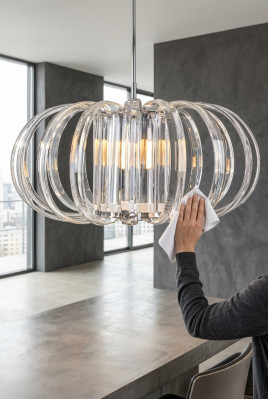 Kristāla Pērles Gaisma Luksusa Lustra Griestu Lampa Moderna Lustra Lampa
