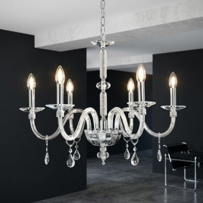 Kristāla šķiedras lukturis kājlas lampa griestu lampa