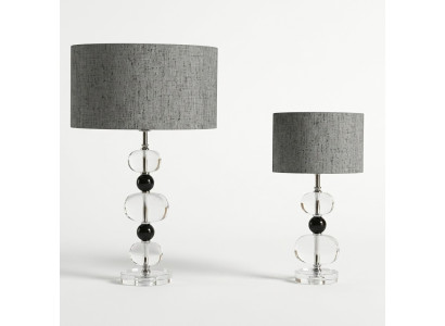 Stilīga galdalampa Pelēka lampa Moderns apgaismojums Galdalampa jauna