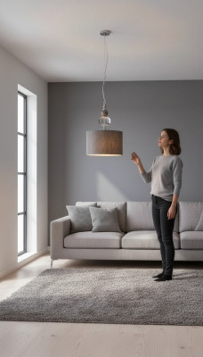 Noapaļota griestu lampa no gaismas formas virsmas guļamistabas lustra