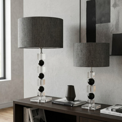 Klasiska griestu lampa pelēks galds lampa luksusa galds lampa lampa