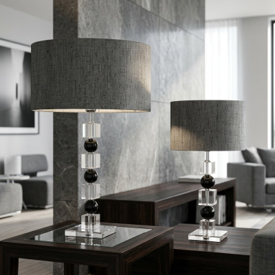 Art déco stila galda lampa Lampas Lustra Kristāla galda lampas