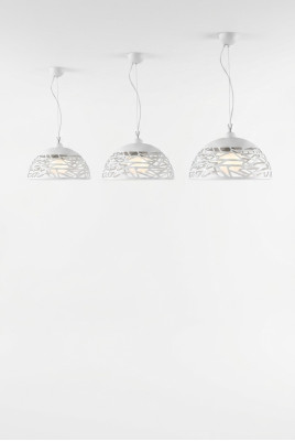 Baltais gliemezis griestu kronšteinu apgaismojuma lampa ēdamistabai