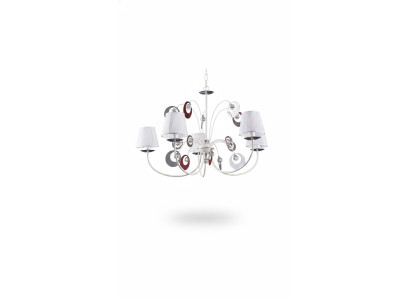 Luksusa 4x lampu kroņa lustra griestu lampa Art deco Bāla Jauna