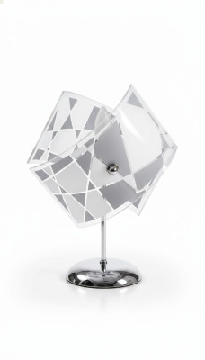 Eleganta galda lampa Moderns kristāla kronšteins Pelēka galda lampa jauna
