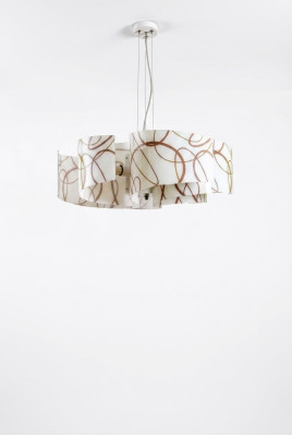 Kronvīns Stila Laikmetīga griestu lampa Balta skaista lampa