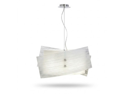 Moderns baltās pendelkronšleiers ar 2x lampām Stilīga griestu lampa
