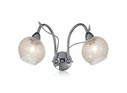 Luksusa griestu lampa pelēka 2x lampas apaļas formas dekors