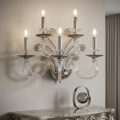 Sienas lampa luksusa lampas sienas lampa lampa siena kristāla lustrs antīkais stils
