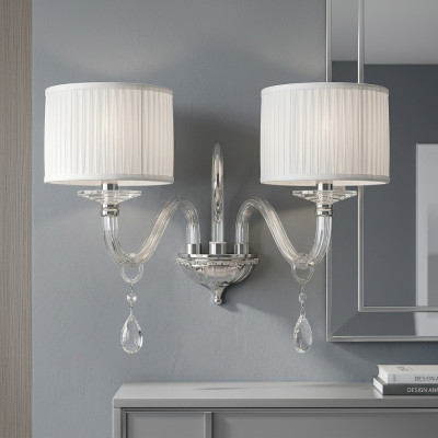 Eleganta sienas lampa Klasiska sienas lampa Sienas stāvlampa Baltā krāsā Jauni.