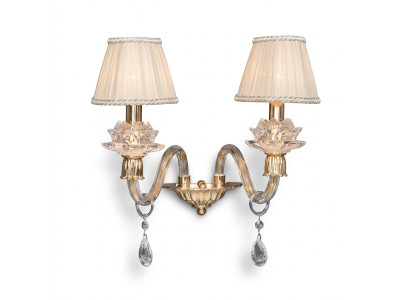 Stilīga sienas lampa Klasiskā sienas lampa zelta krāsā luksusa vainags