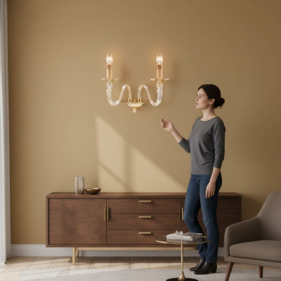 Sienas lampa Gaismas kronu luste Sienas lampa Lusters Sienas lampa Kristāllampa