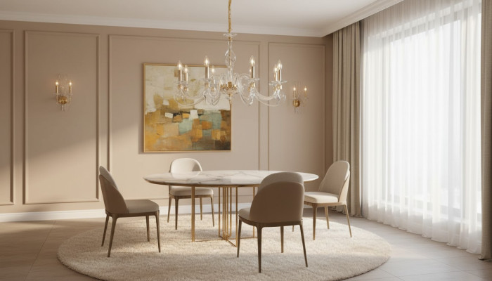 Kronšķe Debesu lampa 8x Lampas Luksusa griestu lampa lampa Lustērs Kristāls