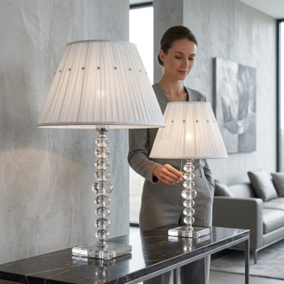 Galds Lampa Balta Galds Lampa Kristāla Lustrs Mūsdienīgas Lampas Jaunas