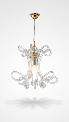 Luksusa griestu lampa gliemežvāks griestu lampa lyustra kristāla lampa