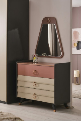 Kumode ar spoguli Setra Modern Kumode luksusa dizains Jaunā guļamistabā