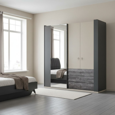 Skapis dizains Luksusa skapis Moderns stils Skapji Guļamistabas mēbeles