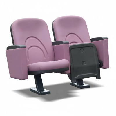 Mūsdienīgs krēsls Krēsls Sofa 1 vieta teātrim kino dizains luksuss roza audums