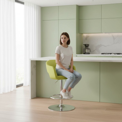 Barstools, bar stools Zaļš, tekstils, dizains barstūres Bar hokkeri Krēsli Jauns