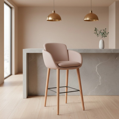 Augstais krēsls Barhocker Beige mākslīgais āda dizaina augstie krēsli Bar Hocker Stühle Hocker