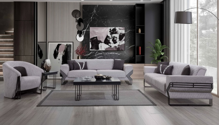 Pele sēdvietas moderns x2 polster sofas dizaineru krēsli galdi
